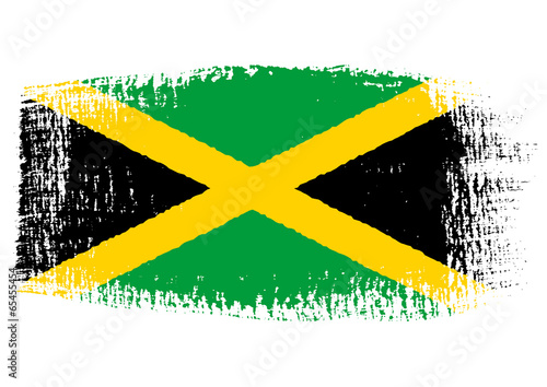 brushstroke flag Jamaica