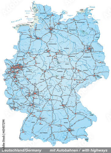 Karte von Deutschland