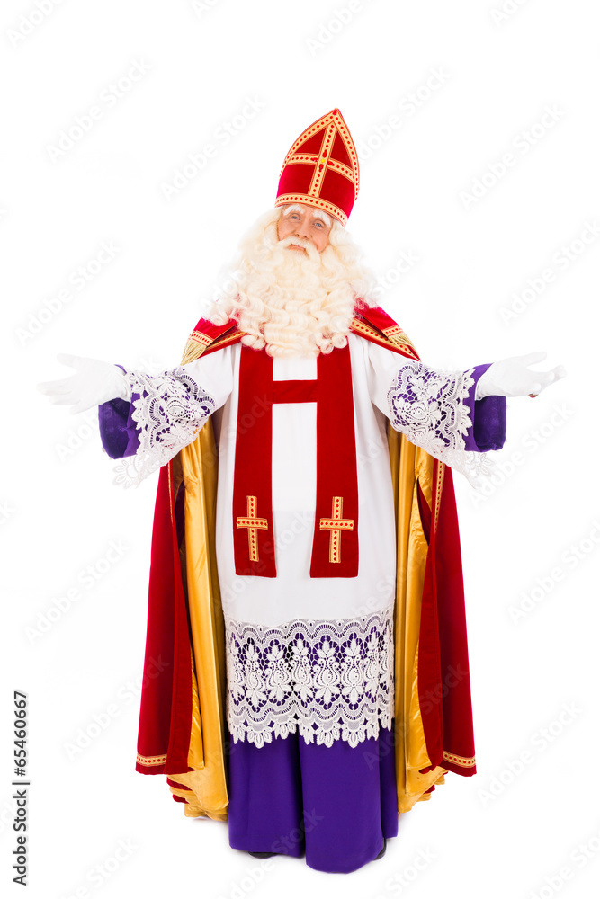 Sinterklaas  standing on white background