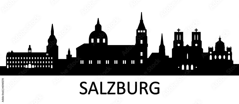 Fototapeta premium Skyline Salzburg Austria
