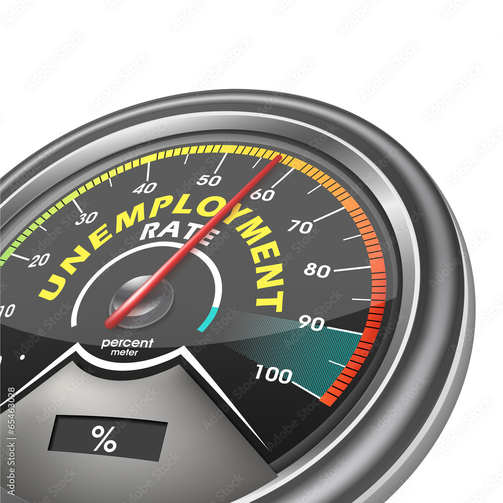 unemployment rate conceptual meter