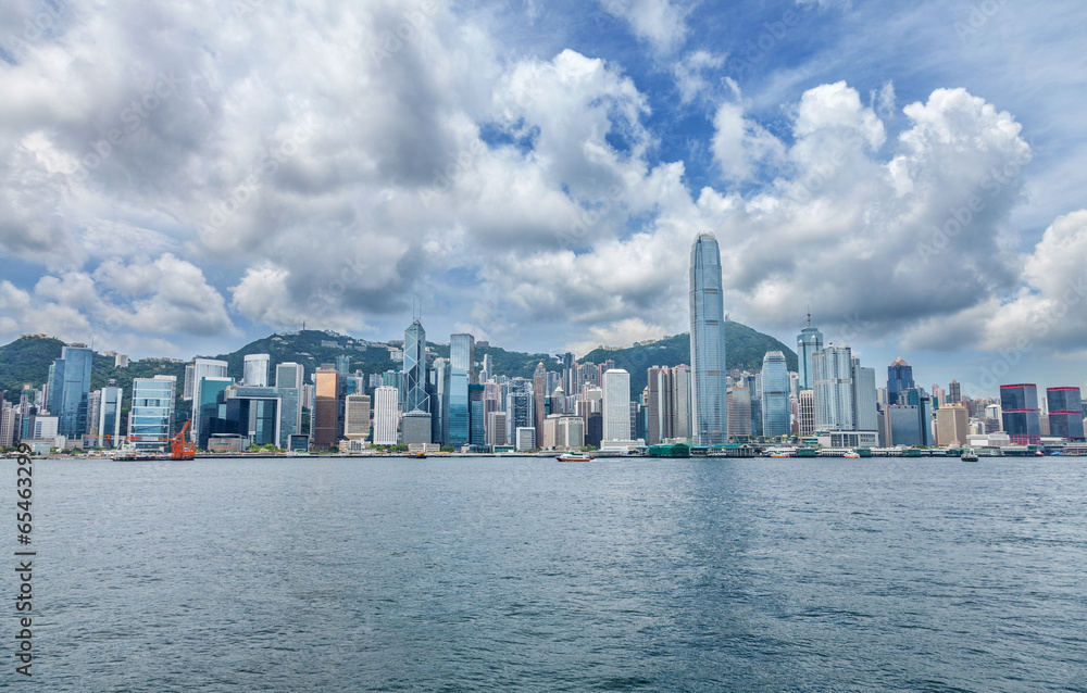 Fototapeta premium Słynna panorama Hongkongu