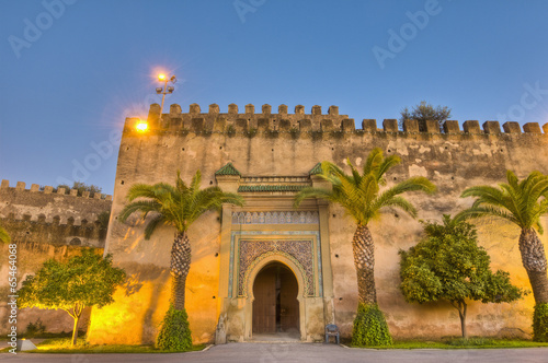 Imperial City door at Meknes, Morocco