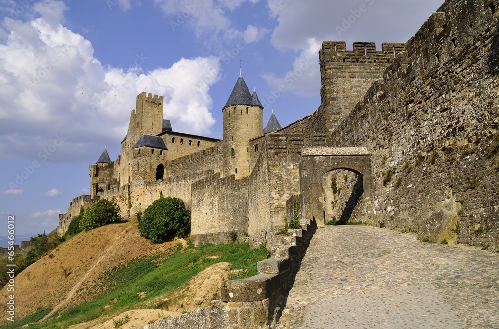 The old city of Carcassonne, France
