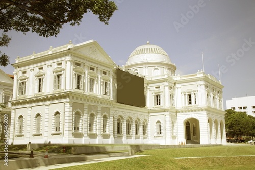 Singapore Museum. Cross processed color tone