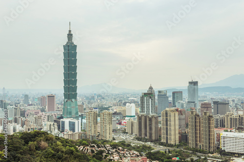 cityscape of taipei