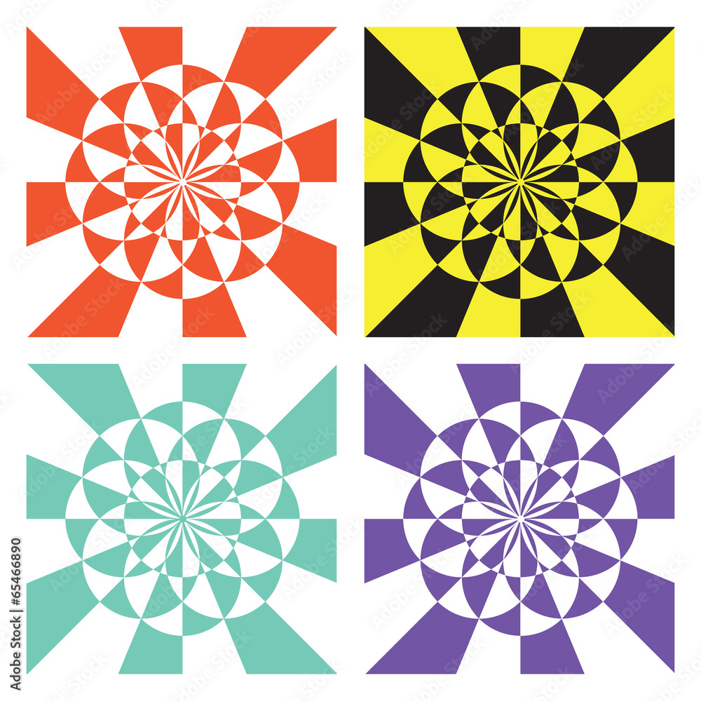 Colorful geometric designs