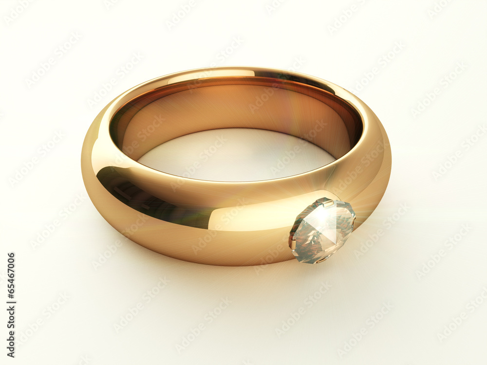 Wedding gold diamond ring Wedding gold diamond ring