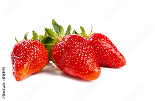 Wallpaper Mural Strawberries with leaves Torontodigital.ca