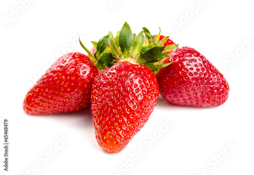 Wallpaper Mural Strawberries with leaves Torontodigital.ca