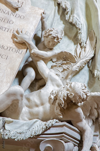 Bologna - baroque funeral memorial in st. Dominic church photo