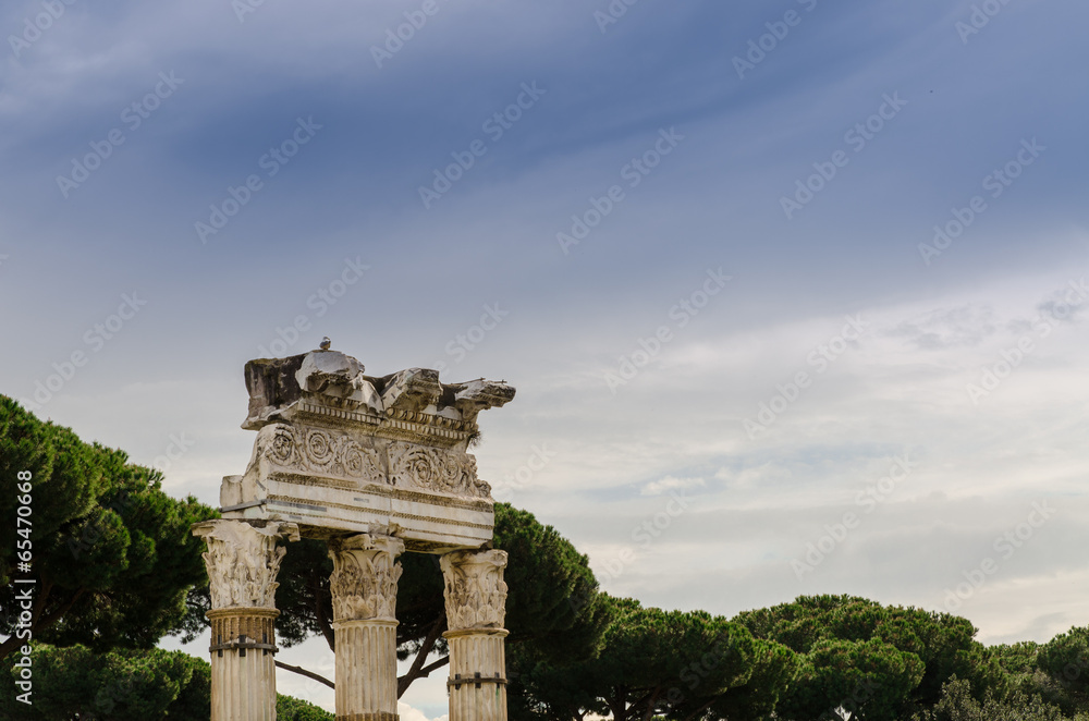 roman column, Rome, Italy