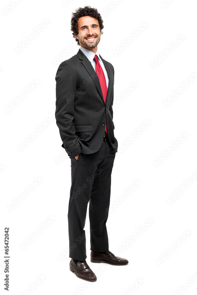 Businessman full length isolated on white Businessman full length isolated on white
