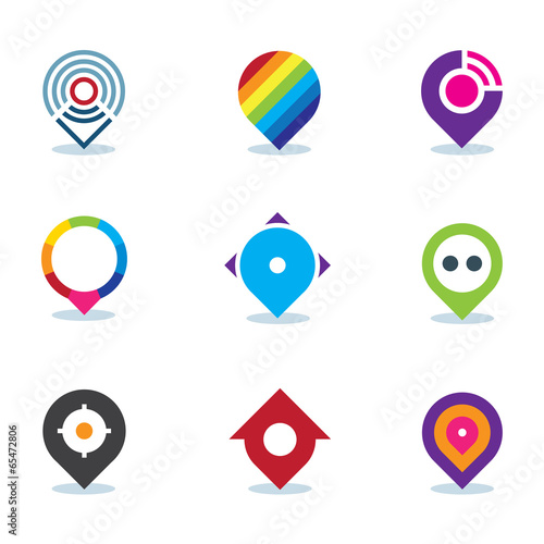 World app global position locator internet media logo icon