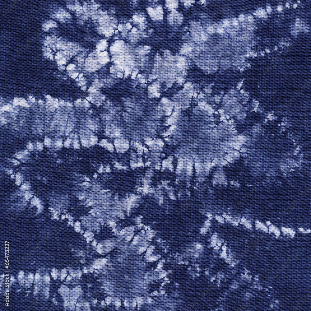 Obraz premium Material dyed batik. Shibori
