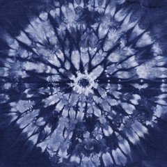 Material dyed batik. Shibori