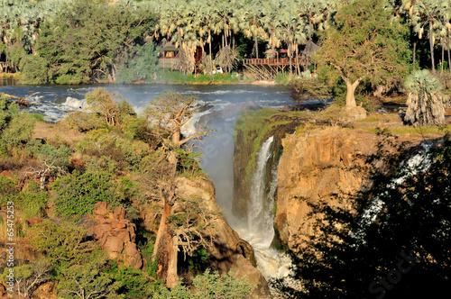 Epupa waterfalls in on the border of Angola and Namibia