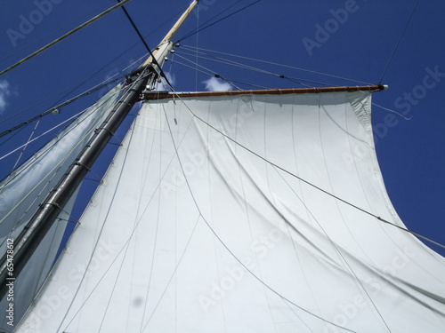 Low angle view of sailboat