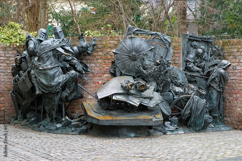 City founding monument in Dusseldorf photo