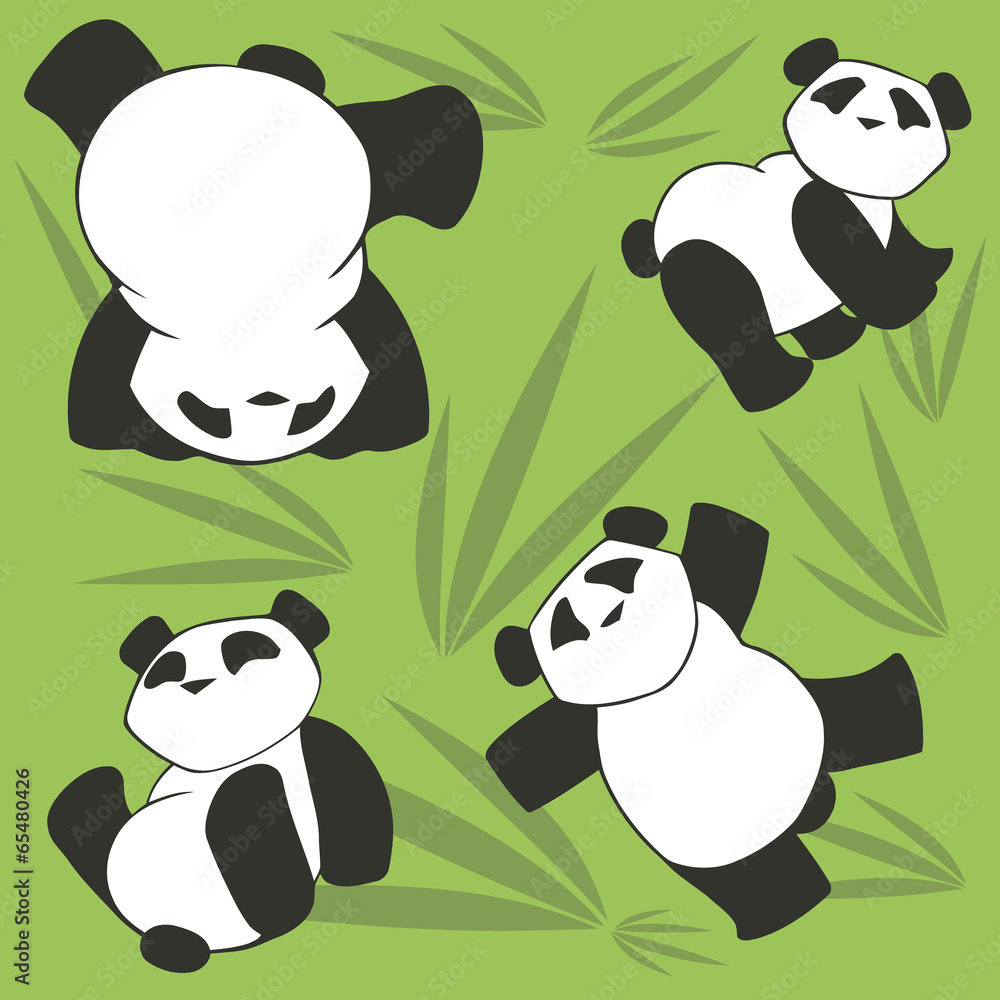Obraz premium PANDA SEAMLESS 2