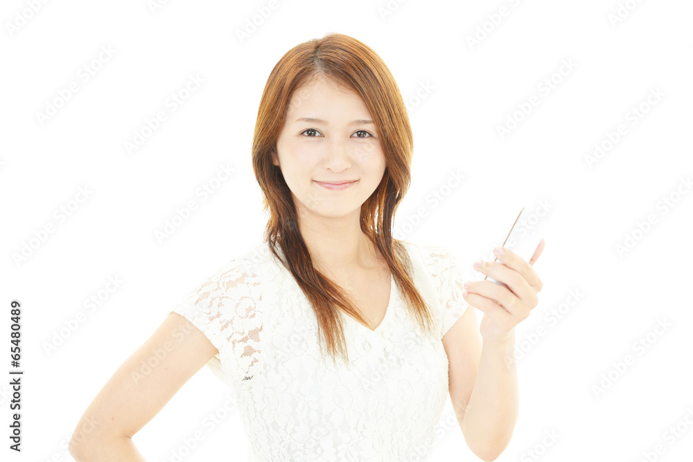 笑顔の女性 笑顔の女性