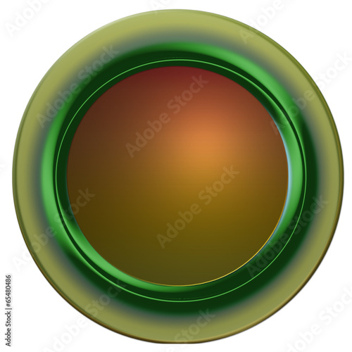 Fotografie socle bouton web carré vierge, rond tendance verte