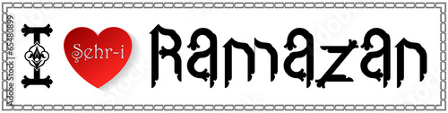 Vektörel Ramazan Tipografi