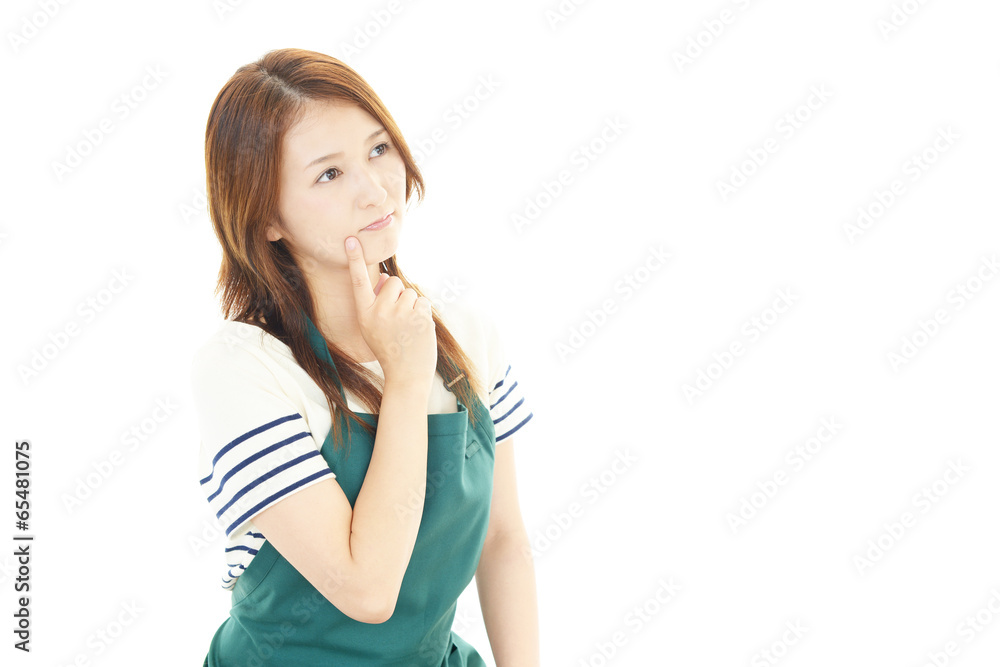 疲れた表情の女性 疲れた表情の女性