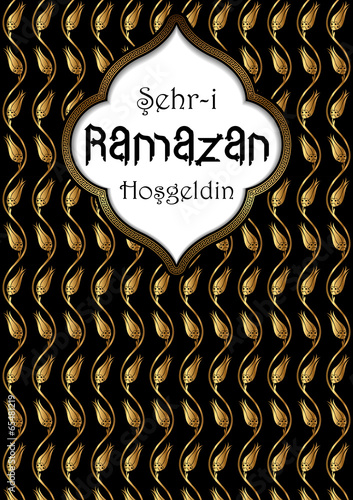 Lale Desenli Ramazan İmsakiye/Takvim Arka Plan