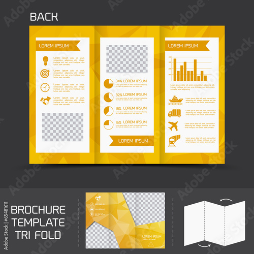 Brochure template tri fold