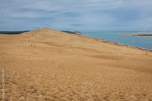 View from Dune of Pilat - the largest sand dune in Europe  Aquit