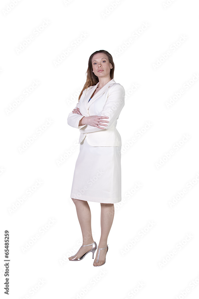 Cute Businesswoman with her arms crossed Cute Businesswoman with her arms crossed