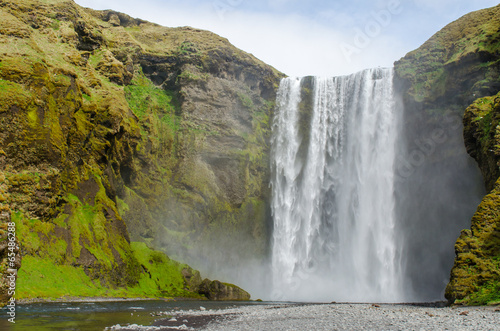Skogafoss waterfall in Iceland © sylviaadams
