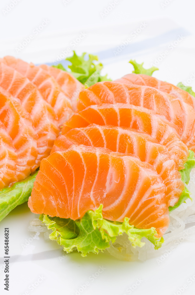 Salmon sashimi