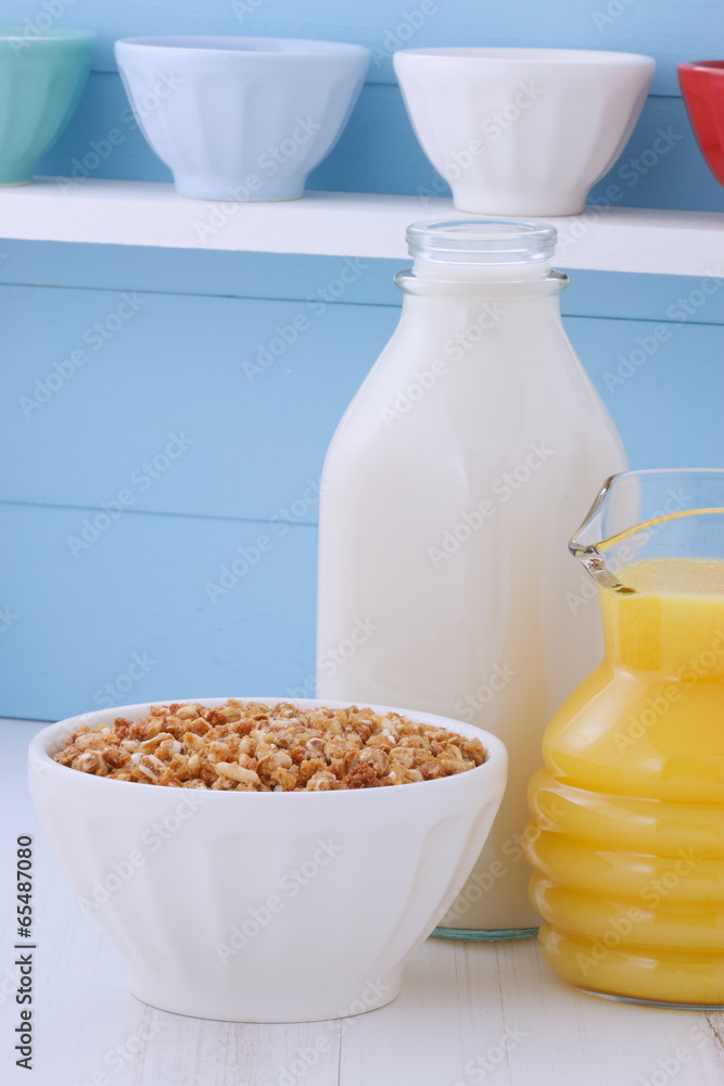 Delicious muesli breakfast