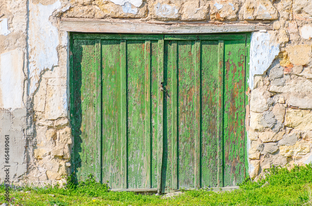 Old gate on the green