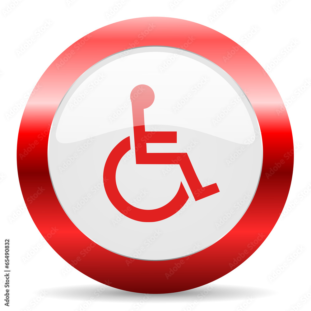 wheelchair glossy web icon wheelchair glossy web icon