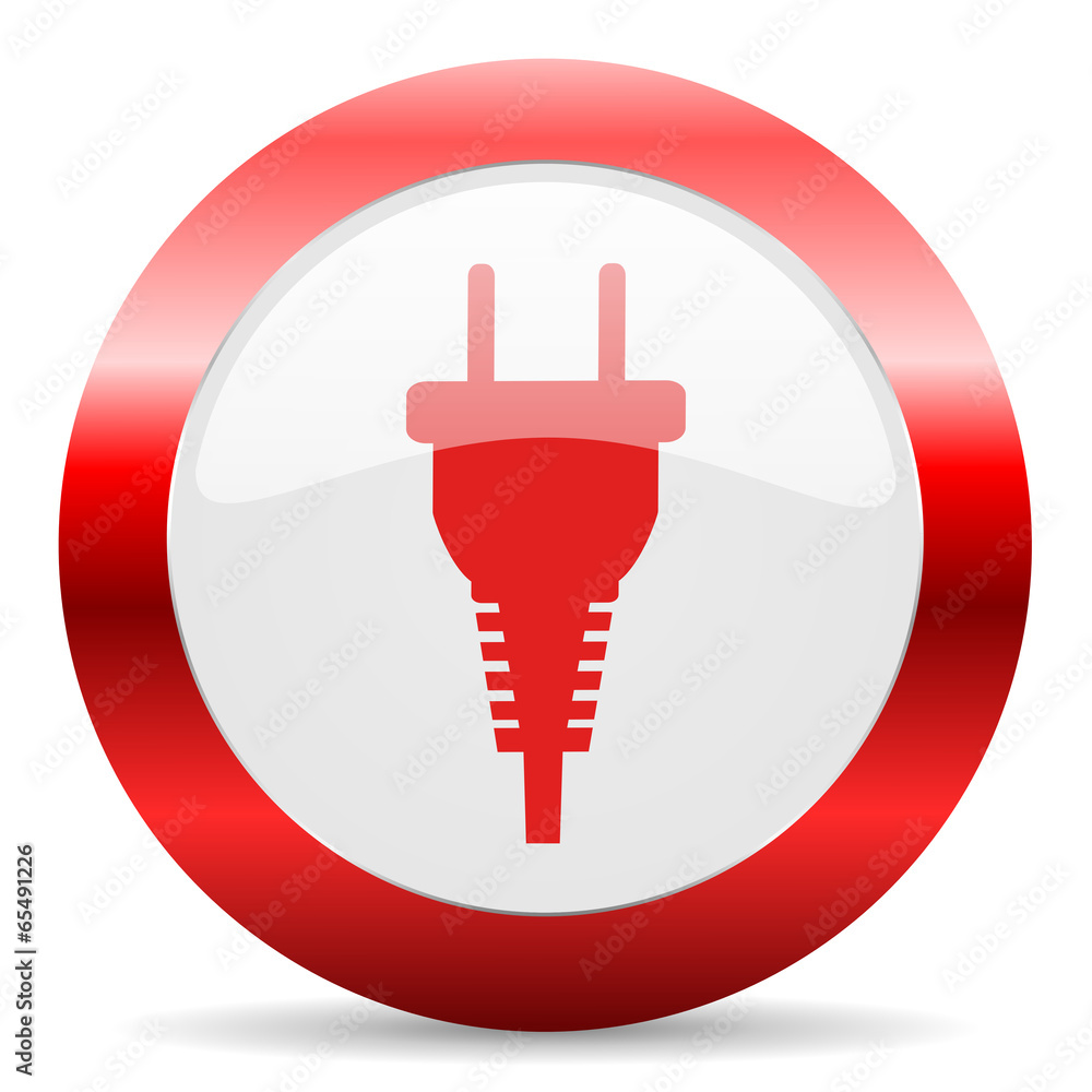 plug glossy web icon plug glossy web icon