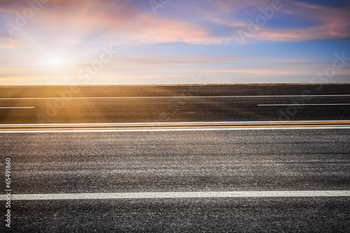 background of road and sky