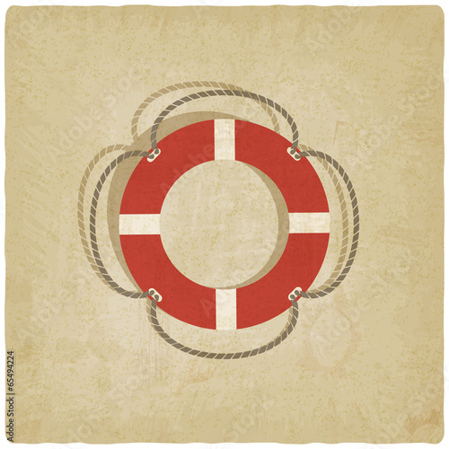 lifebuoy symbol old background