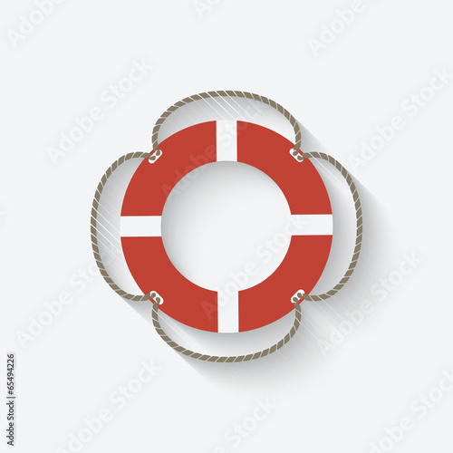 red lifebuoy symbol