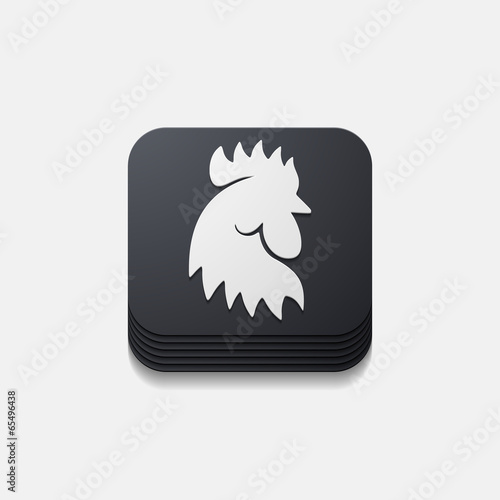 app concept: cock, bird, agriculture