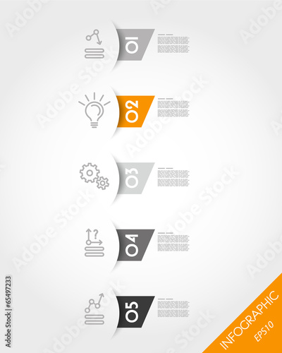 orange oblique stickers with rounded shadow