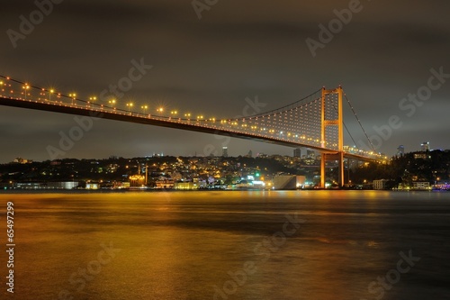 Bosphorus Bridge in istanbul evening