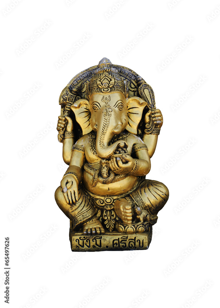 Ganesha Statue Lord of Success Isolated on white background Ganesha Statue Lord of Success Isolated on white background