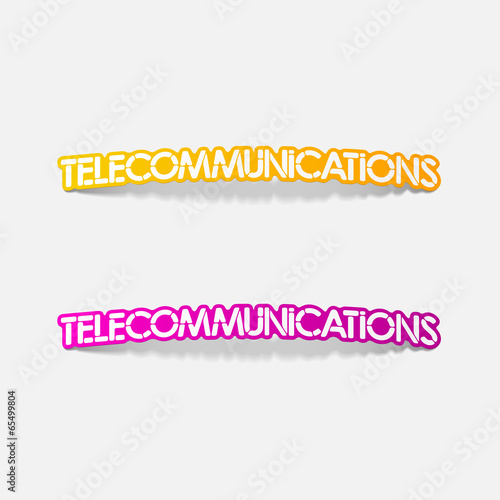 realistic design element: telecommunications