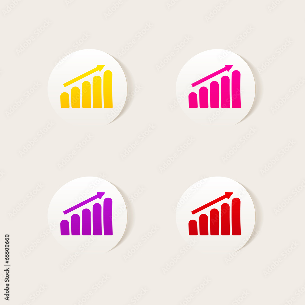 realistic design element: chart realistic design element: chart
