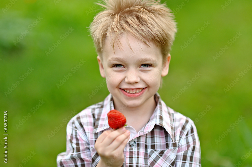 Portrait of a boy on vacation in summer camp Portrait of a boy on vacation in summer camp