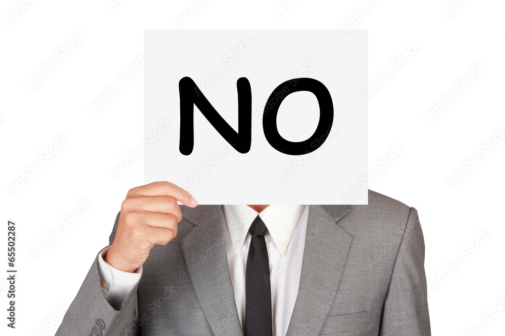 Business expression say no Business expression say no