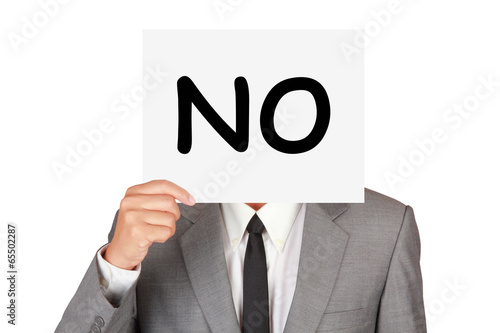 Business expression say no